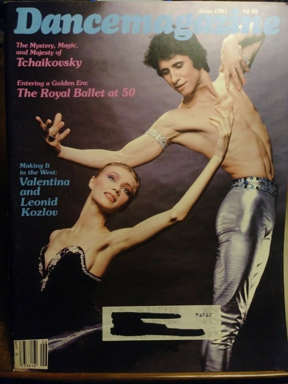Dance Magazine June 1981 Ballet Theatre Vintage Tchaikovsky - GOOD CONDITION